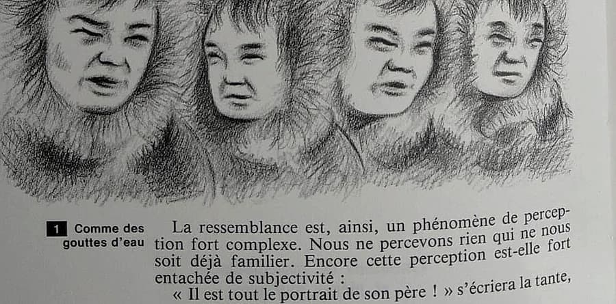 Ressemblance — quatre visages d'Esquimaux