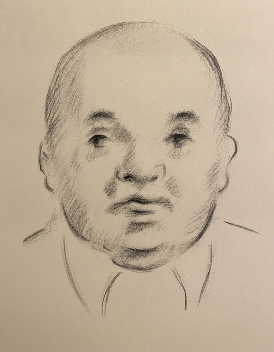 Portrait n° 22 — Bâti dilaté, modelé asthénique, mimique atone/inexpressive (renvois 92, 264)